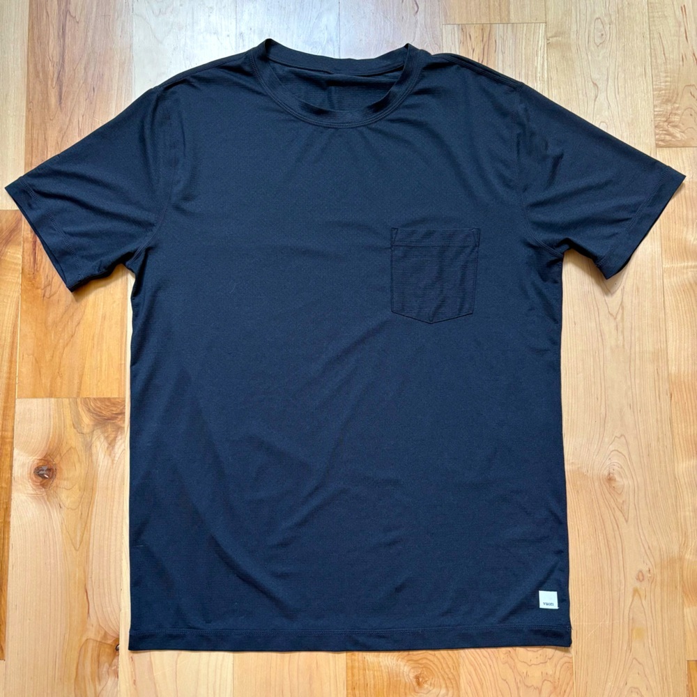 Men's Vuori Tradewind Performance Black Short Sleeve T-Shirt